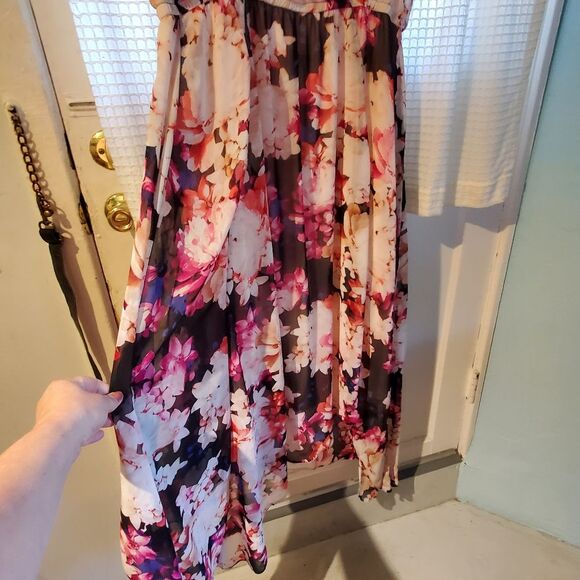LANE BRYANT Sz 18/20. Pink Floral Maxi Dress. Wedding, Whimsigoth, Cottagecore - Picture 7 of 7